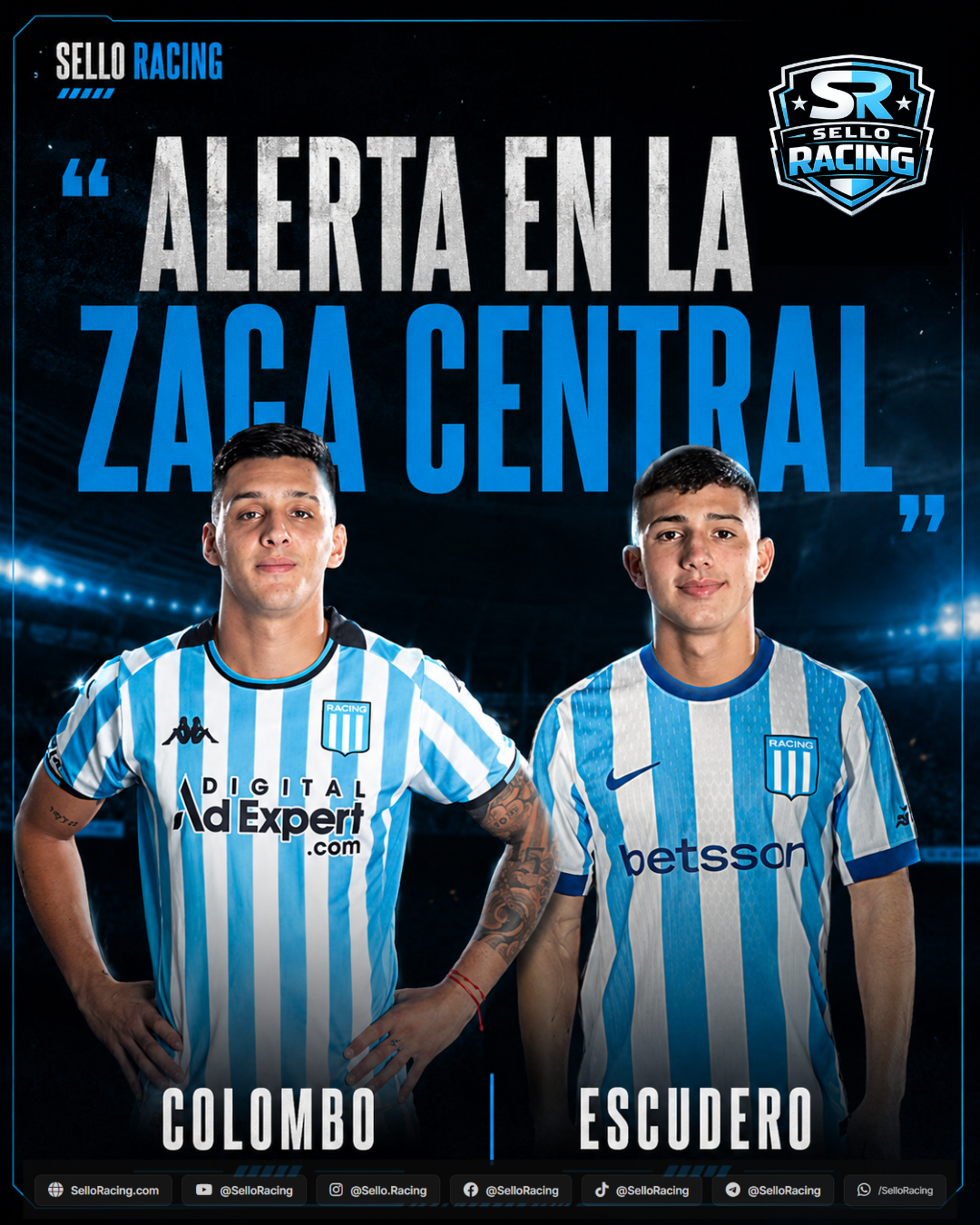 Alerta en la zaga central de Racing: cargas físicas y el ojo puesto en el recambio