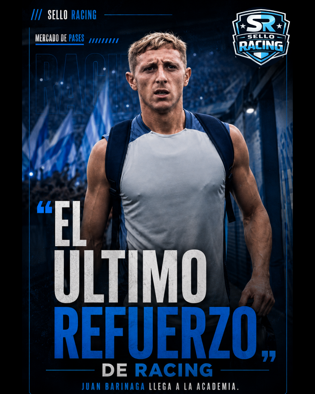 Juan Barinaga se convierte en el octavo refuerzo de Racing y se confirma la salida de Gastón Martirena