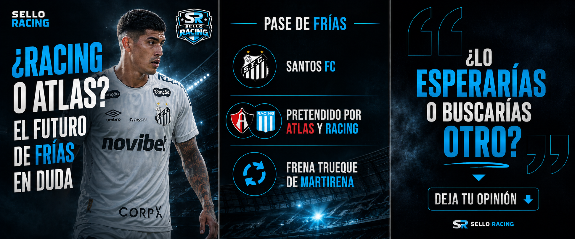 Se frenó todo: Adonis Frías define su futuro entre Racing y el Atlas de Crespo