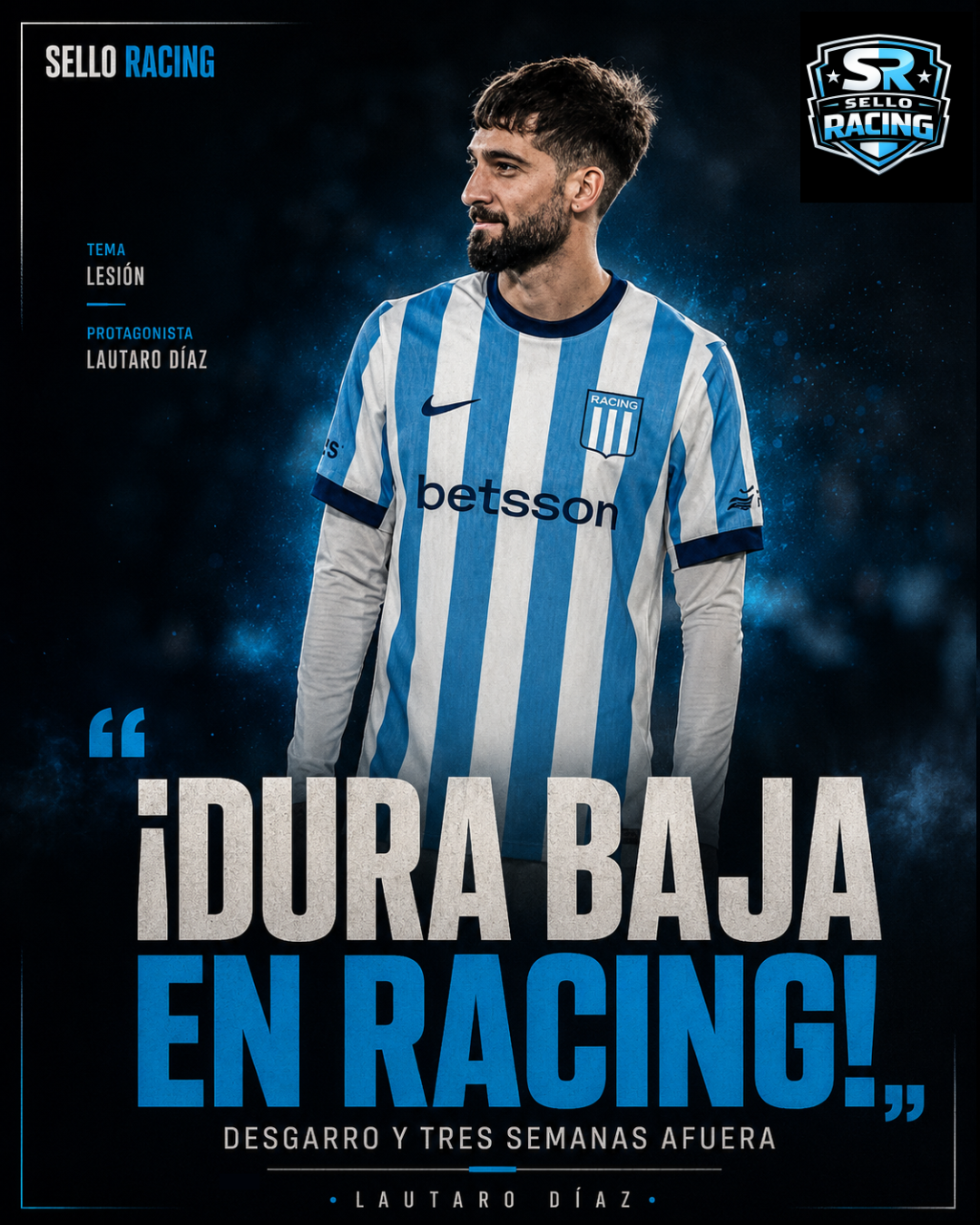 Dura baja para la Academia: se confirmó la lesión de Lautaro Díaz