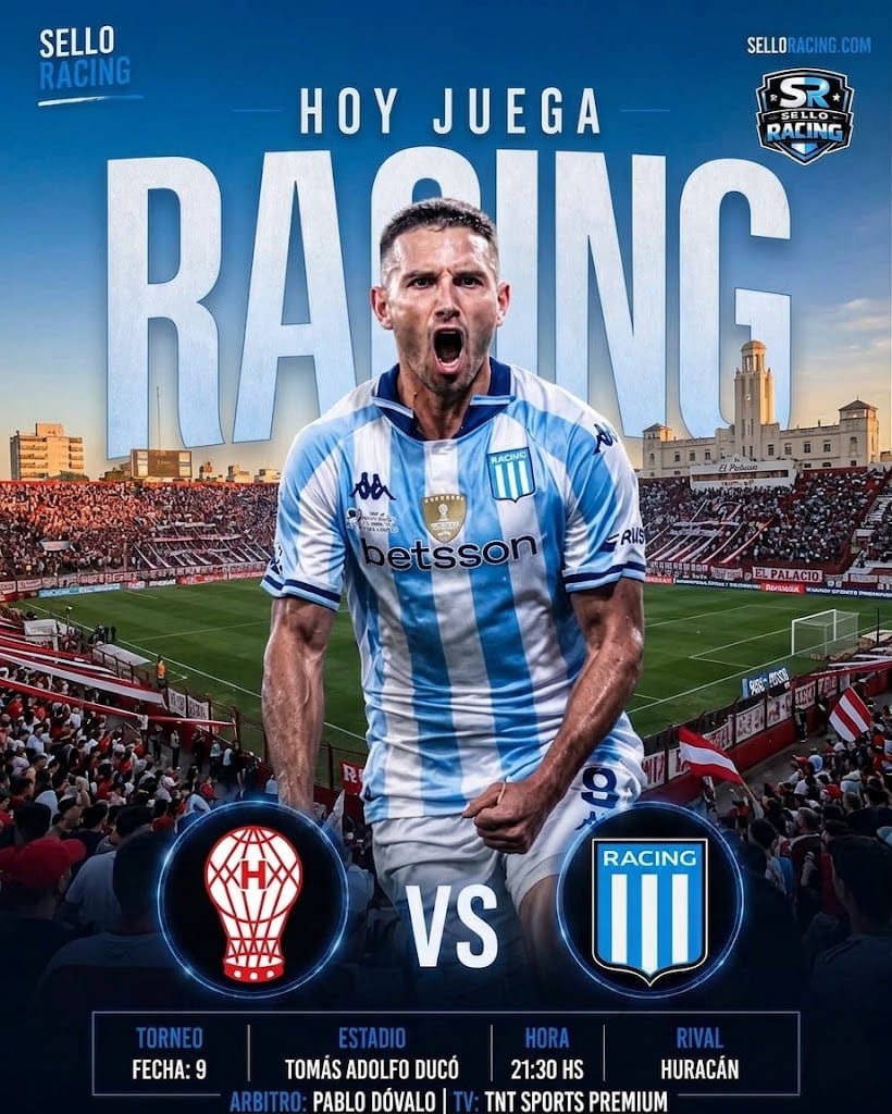 Noche decisiva en Parque Patricios: Racing visita a Huracán obligado a reaccionar