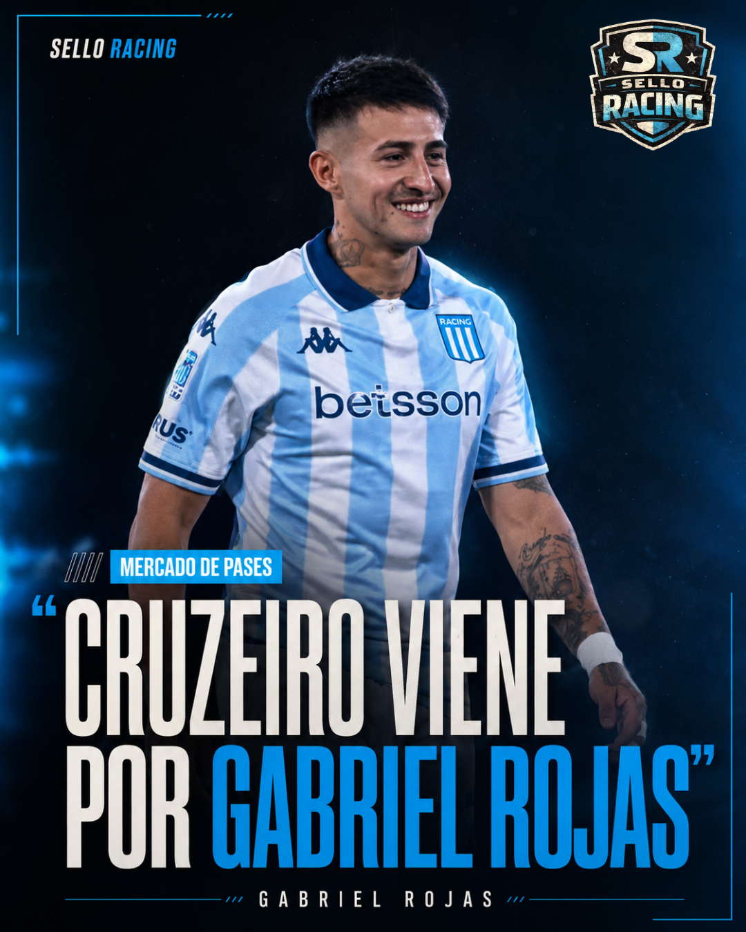 Cruzeiro viene con todo por Gabriel Rojas y en Racing ya le pusieron precio